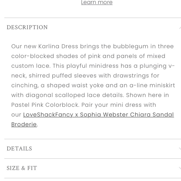 Gorgeous LoveShackFancy pretty and pink lace details dress - Picture 8 of 10